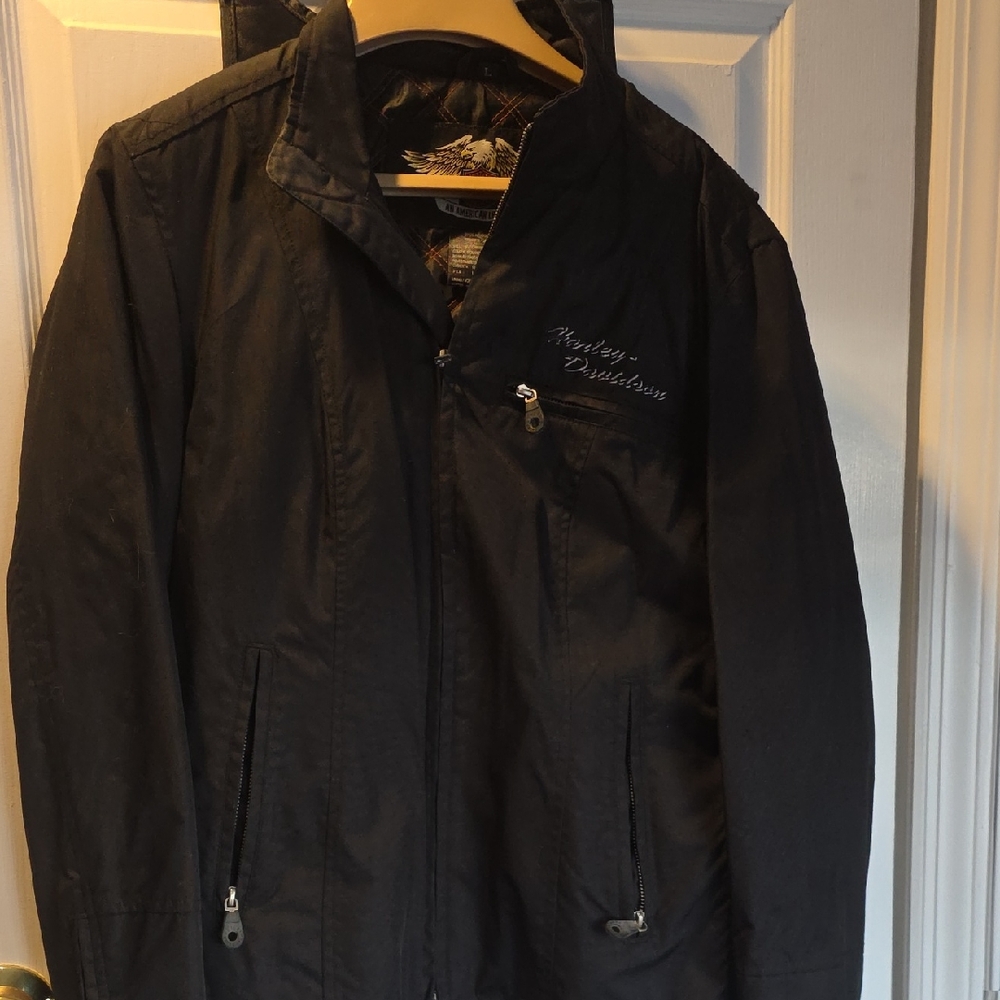 Harley-Davidson Black Windbreaker Jacket